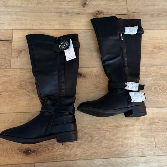 room of fashion Shoes - Elegant Black Over the Knee Boots